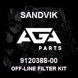 9120388-00 Sandvik OFF-LINE FILTER KIT HD HDU 15/25 | AGA Parts