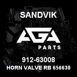 912-63008 Sandvik HORN VALVE RB 65663008 RB | AGA Parts