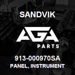 913-000970SA Sandvik PANEL, INSTRUMENT | AGA Parts