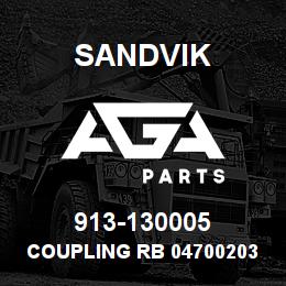 913-130005 Sandvik COUPLING RB 04700203 RB | AGA Parts