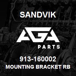 913-160002 Sandvik MOUNTING BRACKET RB | AGA Parts