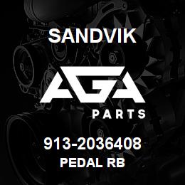 913-2036408 Sandvik PEDAL RB | AGA Parts