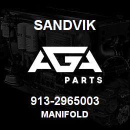 913-2965003 Sandvik MANIFOLD | AGA Parts