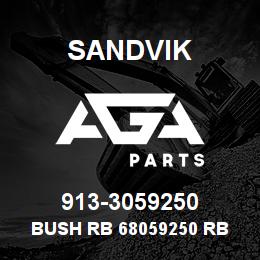 913-3059250 Sandvik BUSH RB 68059250 RB | AGA Parts