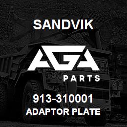913-310001 Sandvik ADAPTOR PLATE | AGA Parts