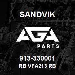 913-330001 Sandvik RB VFA213 RB | AGA Parts