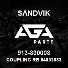 913-330003 Sandvik COUPLING RB 64802883 RB | AGA Parts