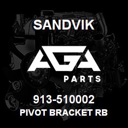 913-510002 Sandvik PIVOT BRACKET RB | AGA Parts