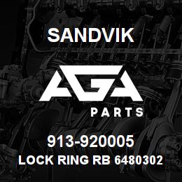 913-920005 Sandvik LOCK RING RB 64803022 RB | AGA Parts