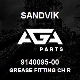 9140095-00 Sandvik GREASE FITTING CH R 1/4 | AGA Parts