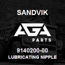 9140200-00 Sandvik LUBRICATING NIPPLE | AGA Parts