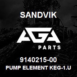 9140215-00 Sandvik PUMP ELEMENT KEG-1.U1 | AGA Parts