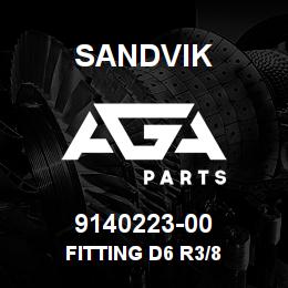 9140223-00 Sandvik FITTING D6 R3/8 | AGA Parts