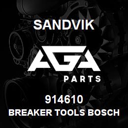 914610 Sandvik BREAKER TOOLS BOSCH USH27 POINT OP | AGA Parts