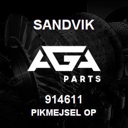 914611 Sandvik PIKMEJSEL OP | AGA Parts