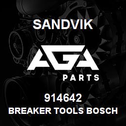 914642 Sandvik BREAKER TOOLS BOSCH USH27 C.HISEL OP | AGA Parts