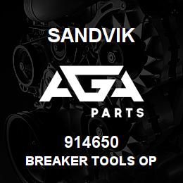 914650 Sandvik BREAKER TOOLS OP | AGA Parts