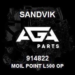 914822 Sandvik MOIL POINT L500 OP | AGA Parts