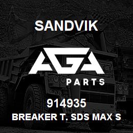 914935 Sandvik BREAKER T. SDS MAX SCALING CHIS. OP | AGA Parts