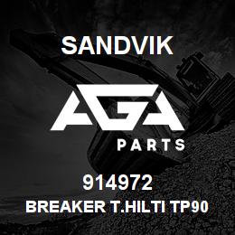 914972 Sandvik BREAKER T.HILTI TP905 MOIL POINT OP | AGA Parts