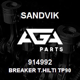914992 Sandvik BREAKER T.HILTI TP905 SCALING CH OP | AGA Parts