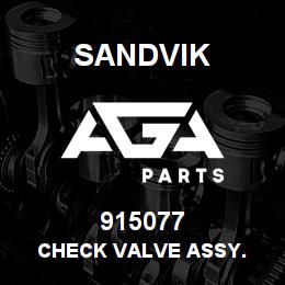 915077 Sandvik CHECK VALVE ASSY. | AGA Parts