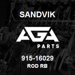 915-16029 Sandvik ROD RB | AGA Parts