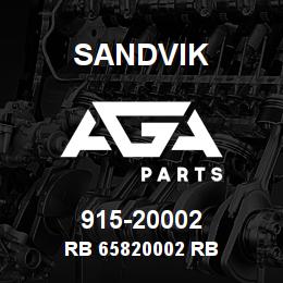 915-20002 Sandvik RB 65820002 RB | AGA Parts
