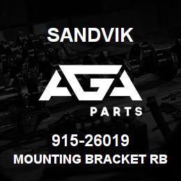 915-26019 Sandvik MOUNTING BRACKET RB 64254061 RB | AGA Parts