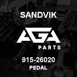 915-26020 Sandvik PEDAL | AGA Parts