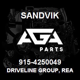 915-4250049 Sandvik DRIVELINE GROUP, REAR | AGA Parts