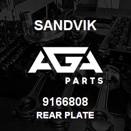 9166808 Sandvik REAR PLATE | AGA Parts