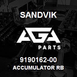9190162-00 Sandvik ACCUMULATOR RB | AGA Parts