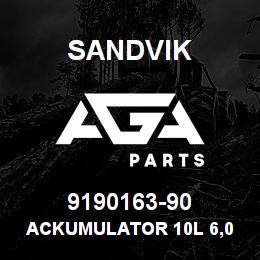 9190163-90 Sandvik ACKUMULATOR 10L 6,0 MPA RB | AGA Parts