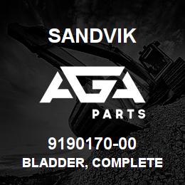 9190170-00 Sandvik BLADDER, COMPLETE | AGA Parts