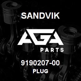 9190207-00 Sandvik PLUG | AGA Parts