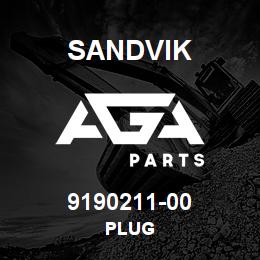 9190211-00 Sandvik PLUG | AGA Parts