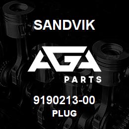 9190213-00 Sandvik PLUG | AGA Parts