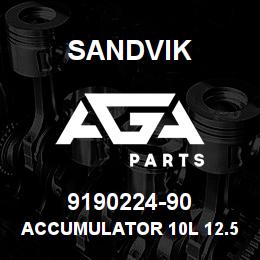 9190224-90 Sandvik ACCUMULATOR 10L 12.5MPA KIT PARENT | AGA Parts