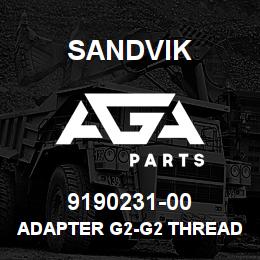 9190231-00 Sandvik ADAPTER G2-G2 THREAD 2" INCL.SEAL | AGA Parts