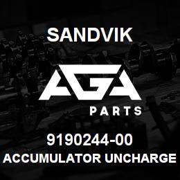 9190244-00 Sandvik ACCUMULATOR UNCHARGED 24L 2BAR | AGA Parts