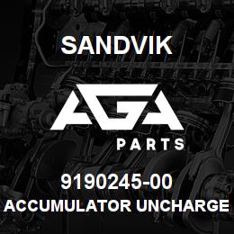 9190245-00 Sandvik ACCUMULATOR UNCHARGED 32L 2BAR | AGA Parts