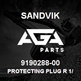 9190288-00 Sandvik PROTECTING PLUG R 1/4 IN. EXT. OP | AGA Parts