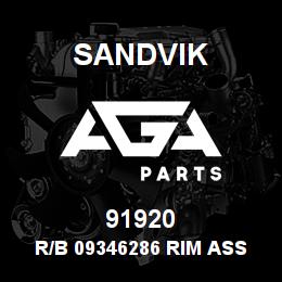 91920 Sandvik R/B 09346286 RIM ASS'Y RB | AGA Parts