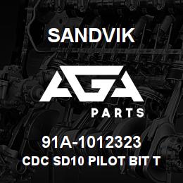 91A-1012323 Sandvik CDC SD10 PILOT BIT TC 323.9 | AGA Parts