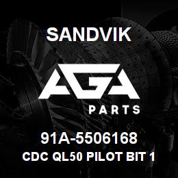 91A-5506168 Sandvik CDC QL50 PILOT BIT 168 TC | AGA Parts