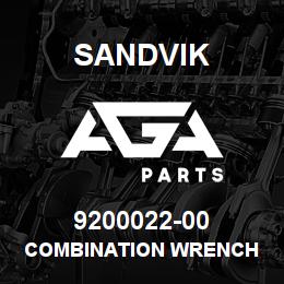 9200022-00 Sandvik COMBINATION WRENCH | AGA Parts