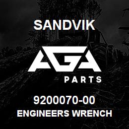9200070-00 Sandvik ENGINEERS WRENCH | AGA Parts