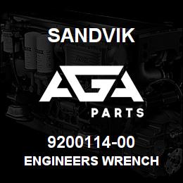 9200114-00 Sandvik ENGINEERS WRENCH | AGA Parts