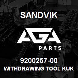9200257-00 Sandvik WITHDRAWING TOOL KUKKO 20-1 | AGA Parts